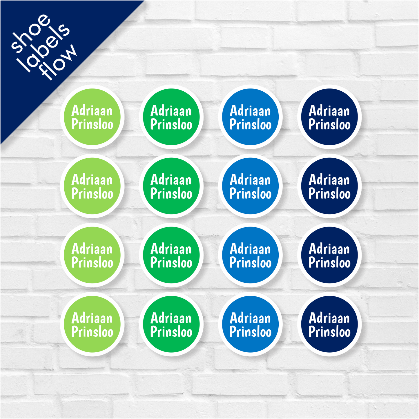 Boys Classic Shoe Labels