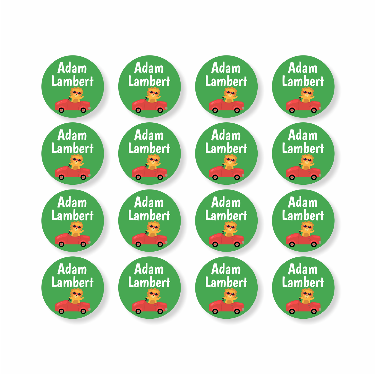 Stationery Designer Small Round Labels