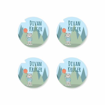 Waterproof Designer Large Round Labels