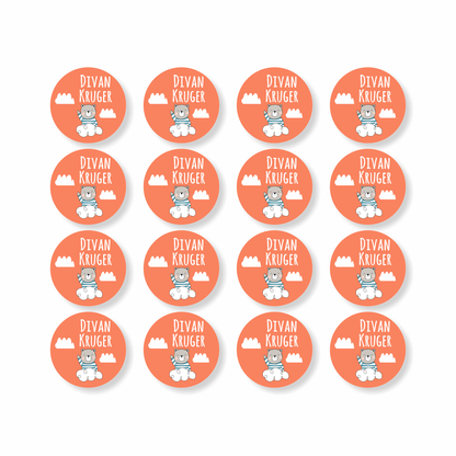 Waterproof Designer Small Round Labels