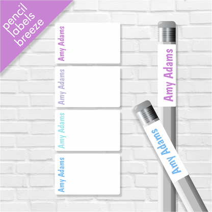 Girls Classic Pencil labels