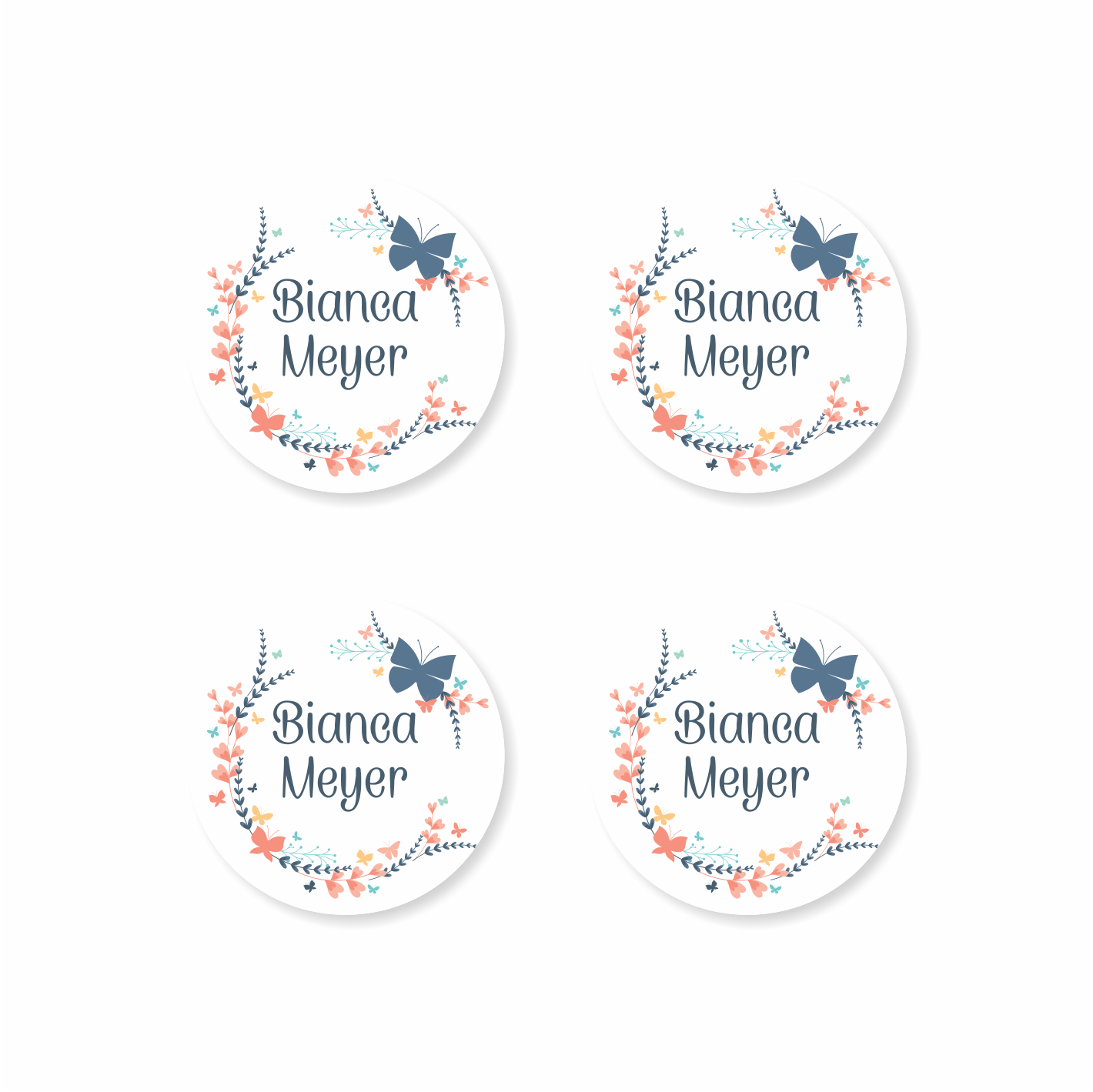 Waterproof Designer Large Round Labels