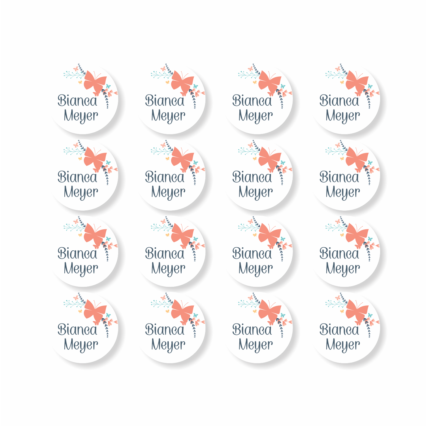 Stationery Designer Small Round Labels