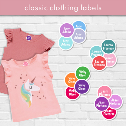 Girls Classic Clothing Labels