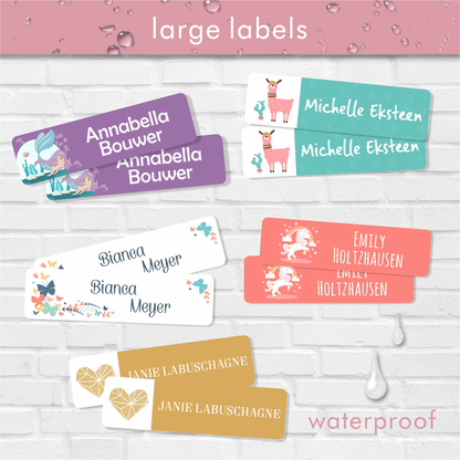 Waterproof Designer Large Labels