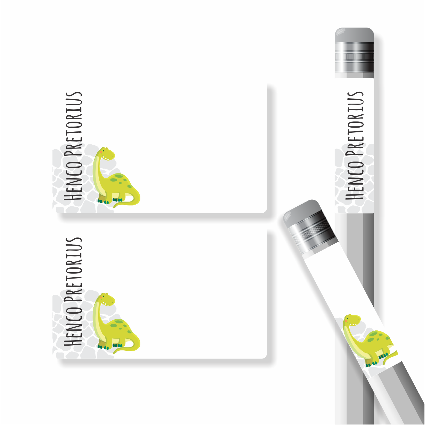 Boys Designer Pencil labels