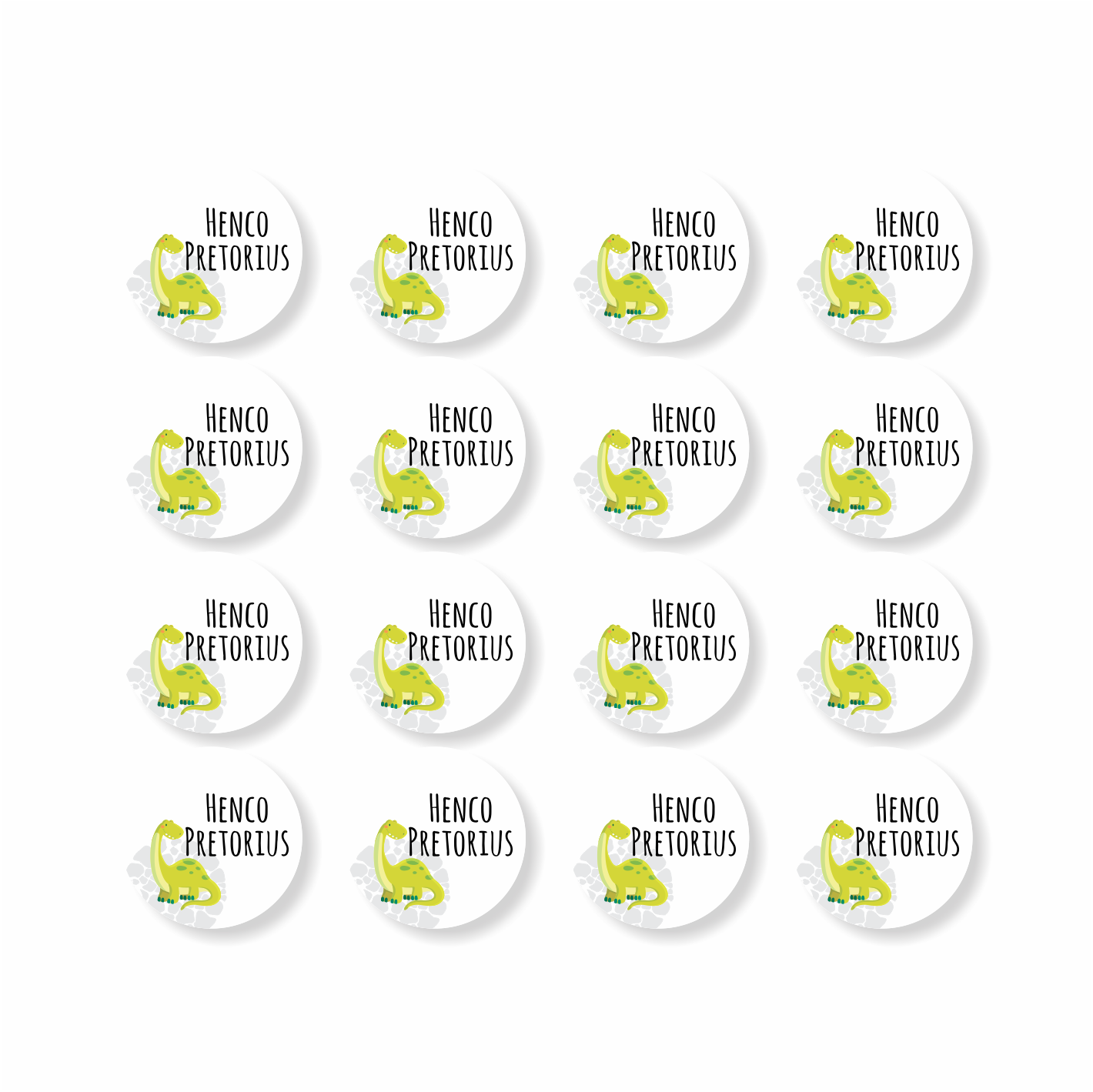 Stationery Designer Small Round Labels