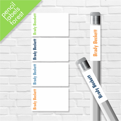 Boys Classic Pencil labels