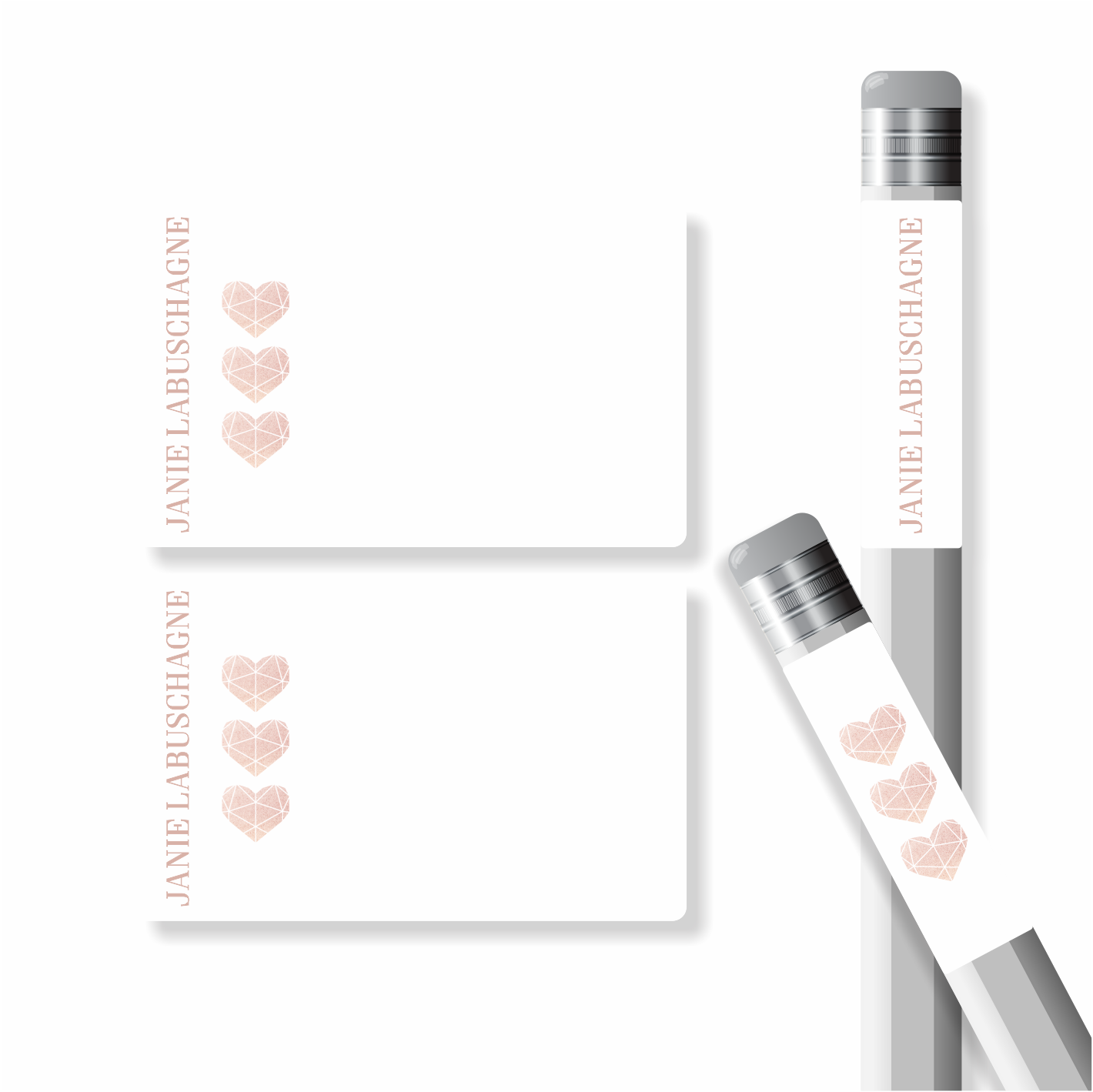 Girls Designer Pencil labels