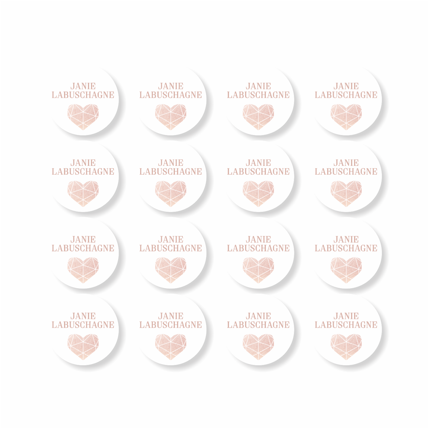 Waterproof Designer Small Round Labels