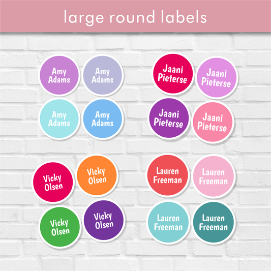 Stationery Classic Large Round Labels