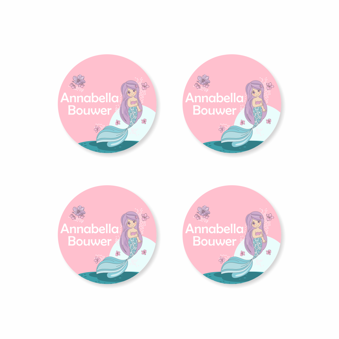 Waterproof Designer Large Round Labels