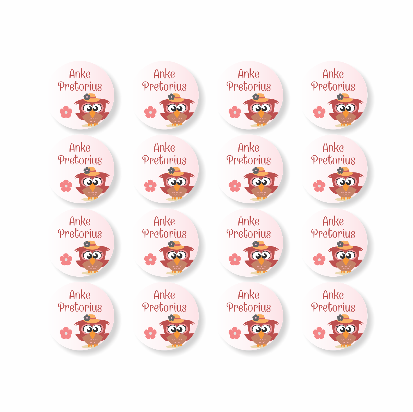 Stationery Designer Small Round Labels