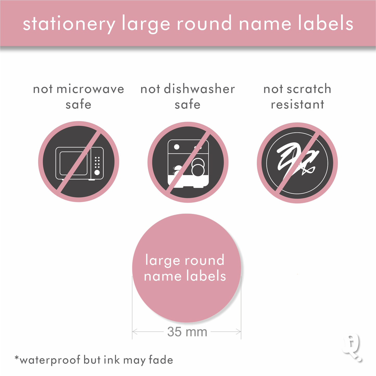 Stationery Designer Large Round Labels