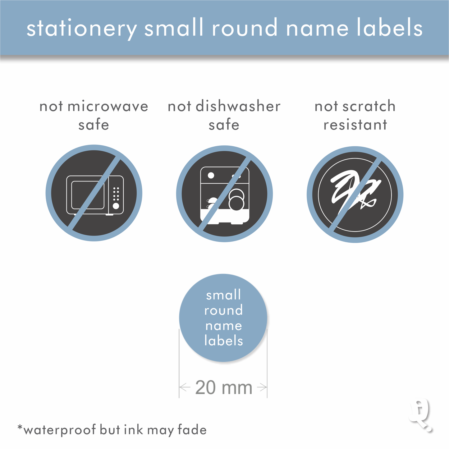 Stationery Classic Small Round Labels