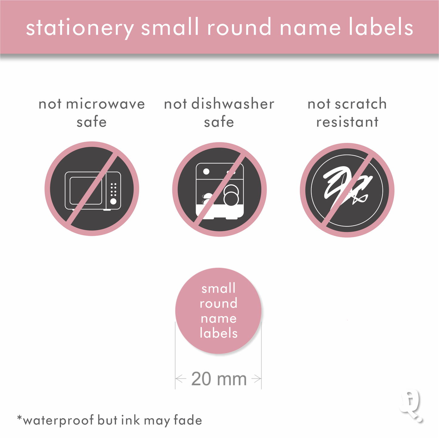 Stationery Designer Small Round Labels