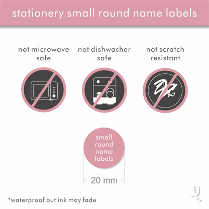 Stationery Designer Small Round Labels