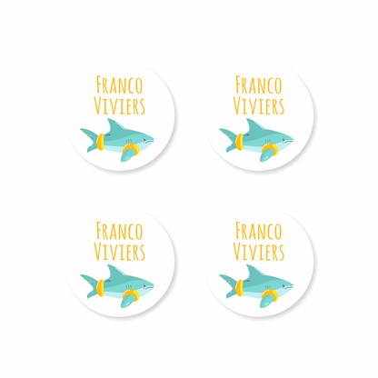 Waterproof Designer Large Round Labels