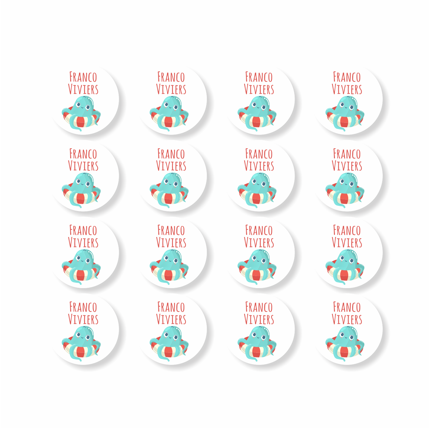 Stationery Designer Small Round Labels