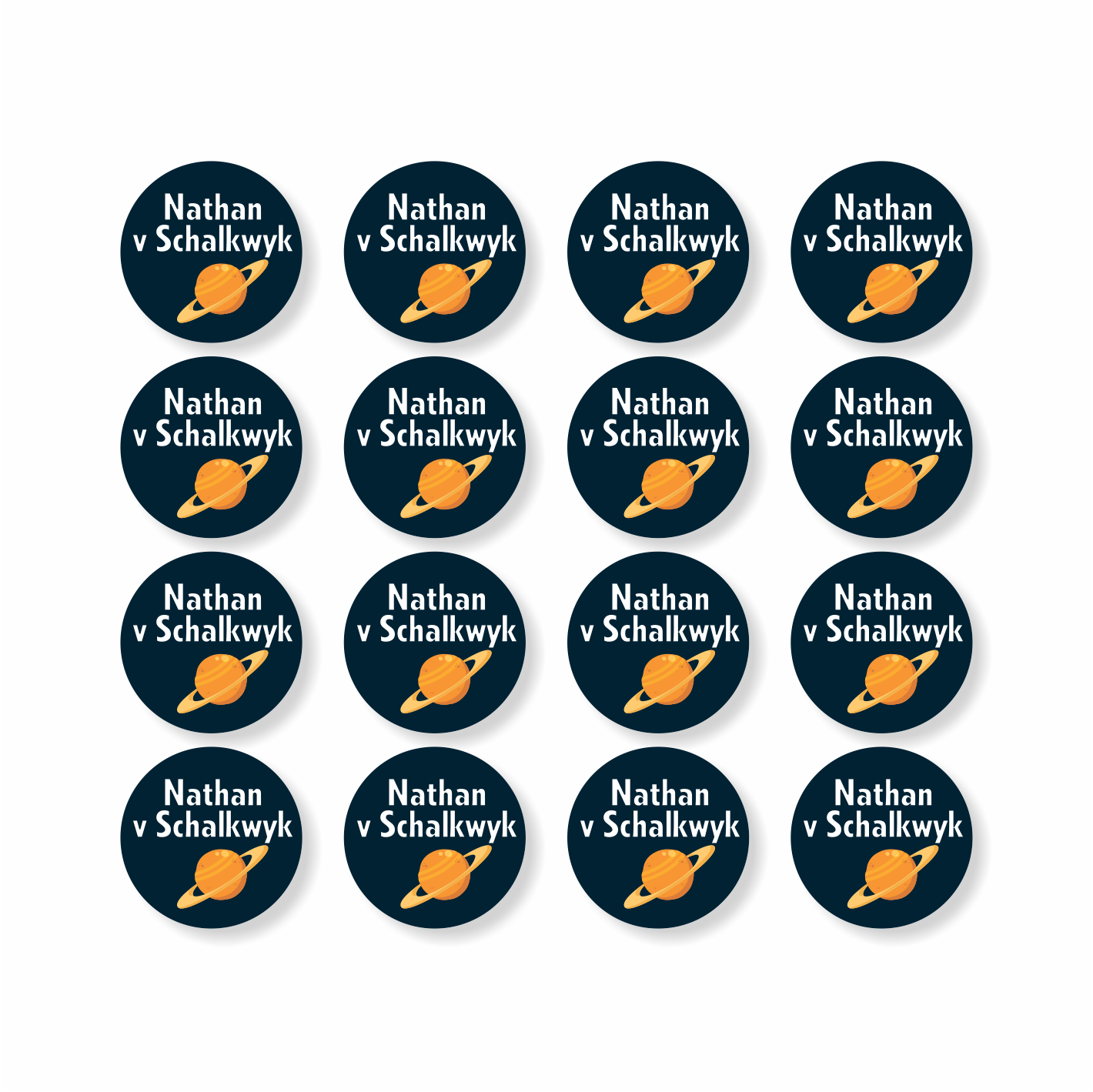 Waterproof Designer Small Round Labels