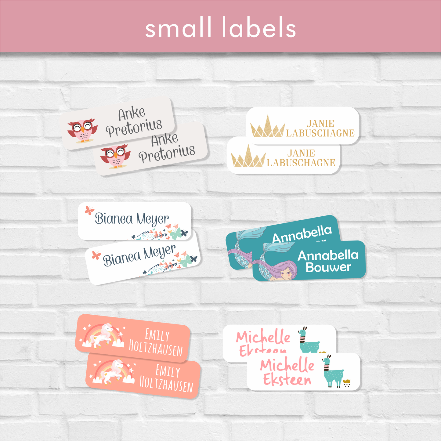 Stationery Designer Small Labels