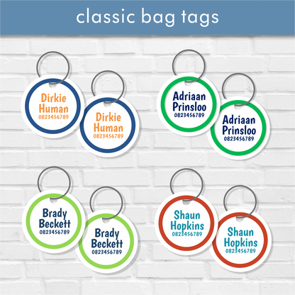 Boys Classic Bag Tags