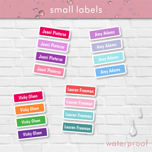 Waterproof Classic Small Labels