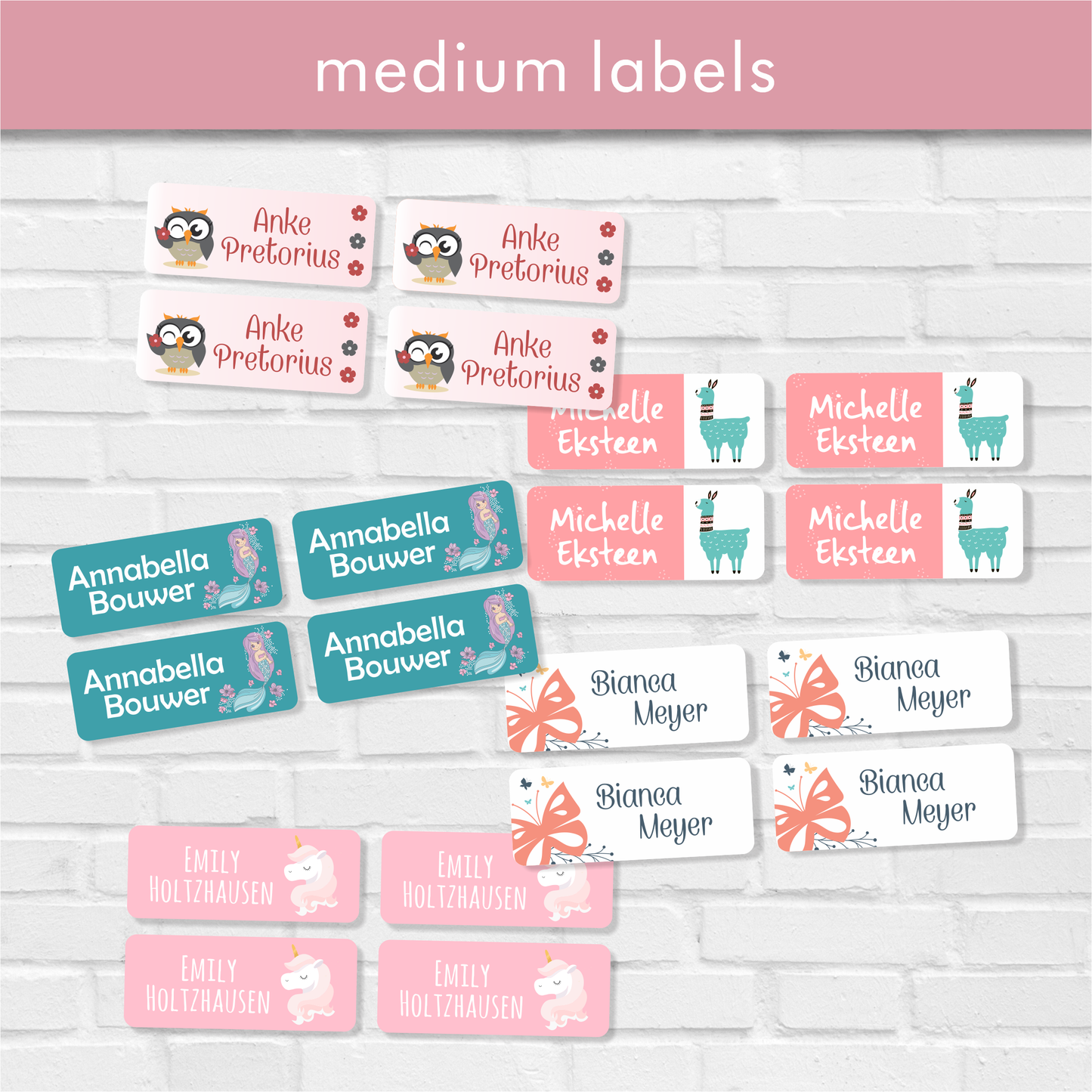 Stationery Designer Medium Labels