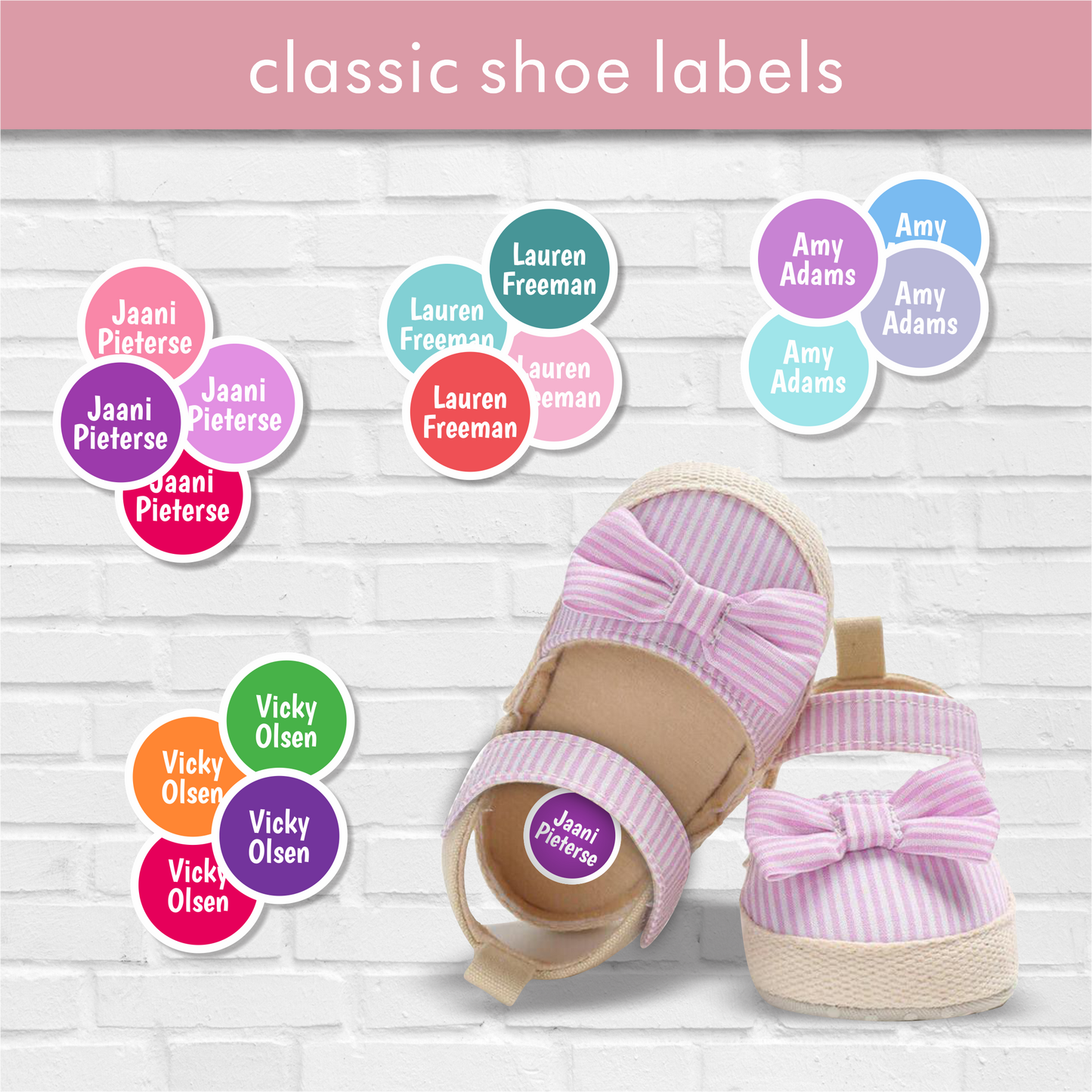 Girls Classic Shoe Labels