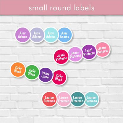 Stationery Classic Small Round Labels