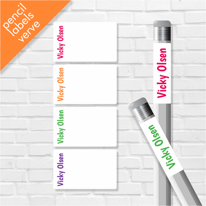 Girls Classic Pencil labels