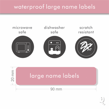 Waterproof Designer Large Labels