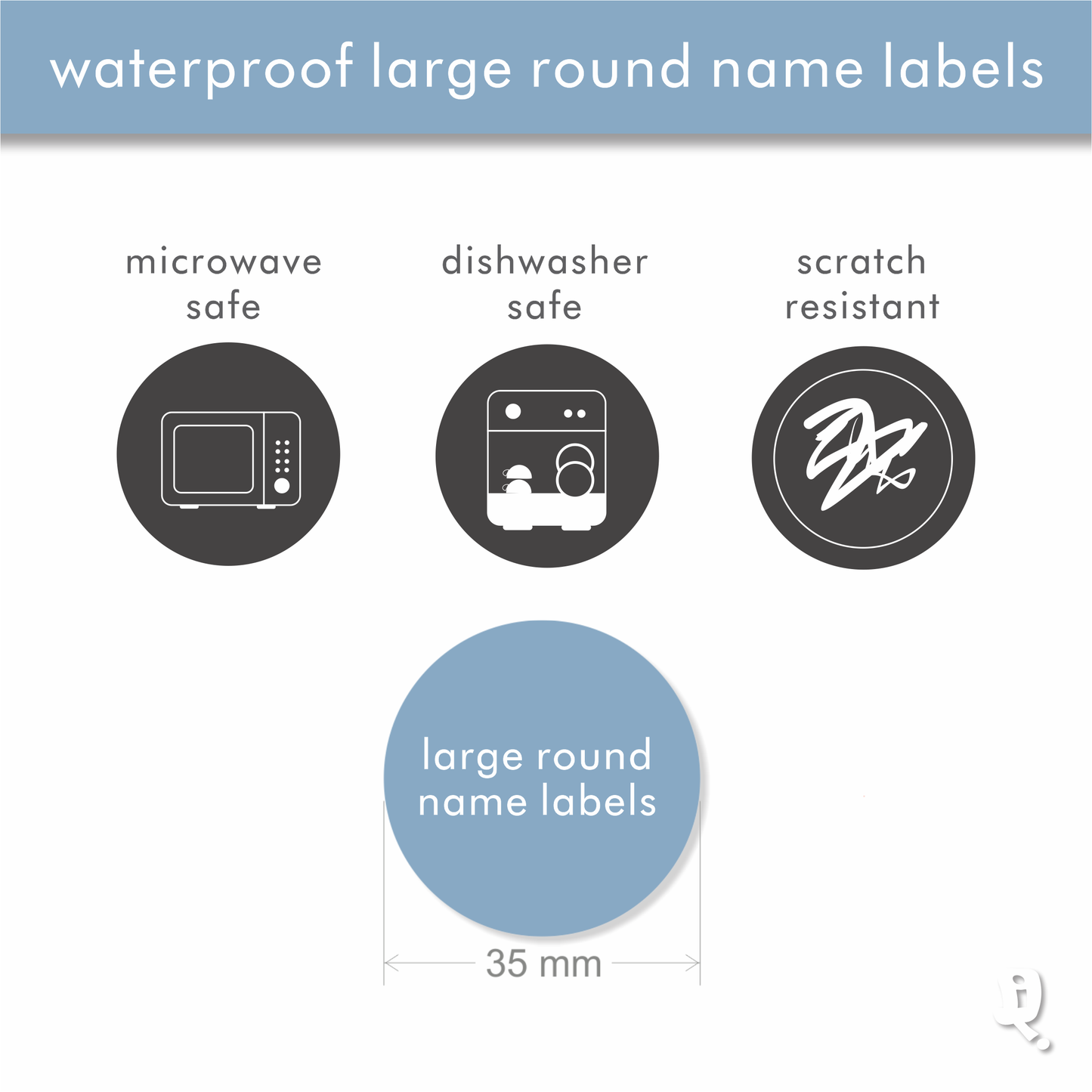 Waterproof Classic Large Round Labels – Stikit